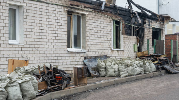 Professional Soot Cleanup technician working in Lambertville, NJ